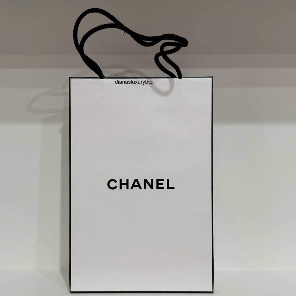 Chanel White Shopping Bag